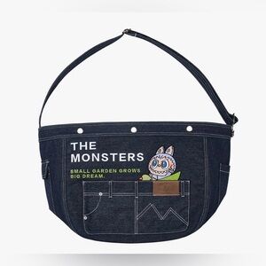 POP MART The Monsters Denim Messenger Bag